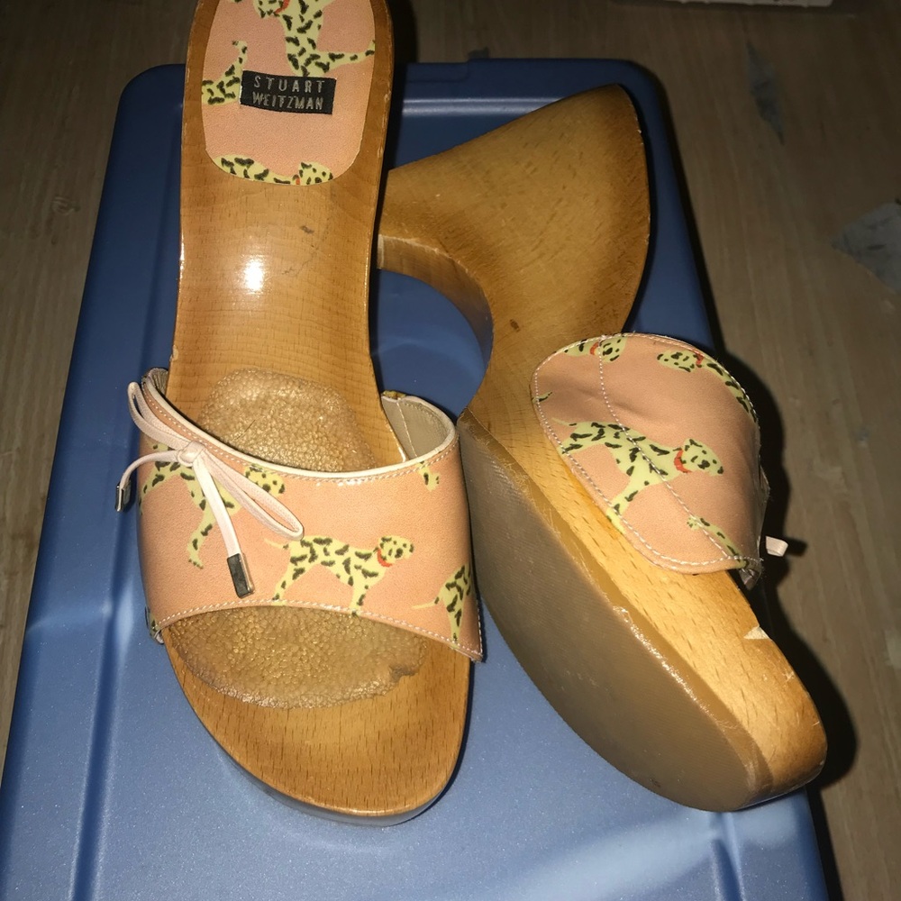 Vintage Stuart Weitzmam wooden slides